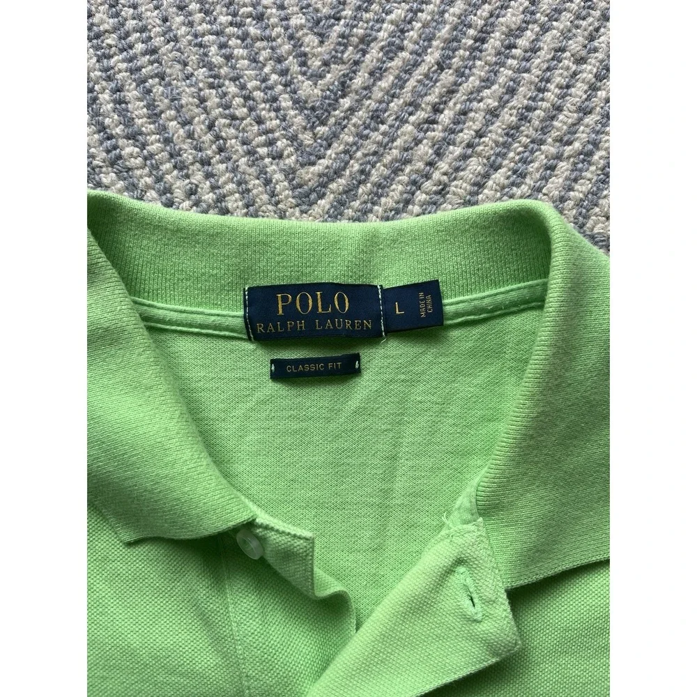 Polo Ralph Lauren Polo Shirt - Green/Blue - Classic Fit‎ - Large